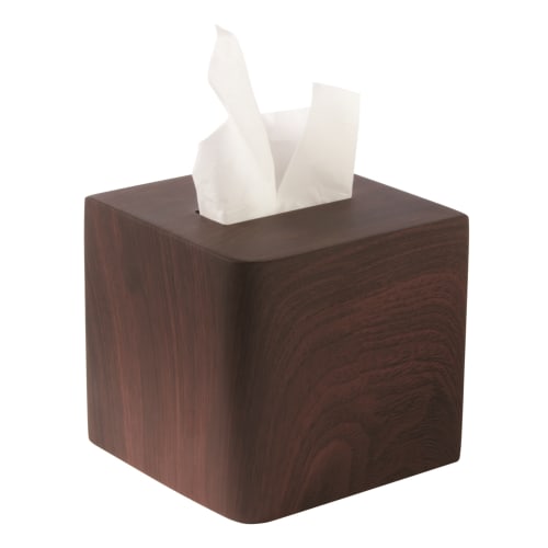 Hamilton Collection Resin Boutique Tissue Box Cover, Brown